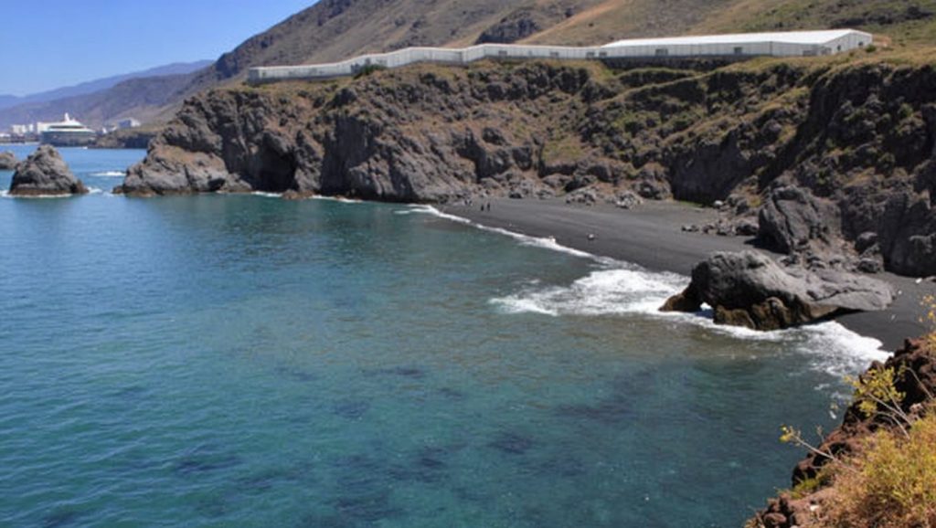 Entorno natural de Playa de la Zamora Grande en La Palma