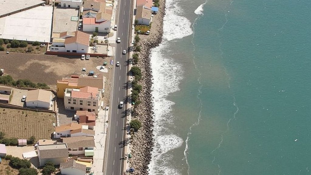 Horizonte desde Playa de Lagos de Vélez-Málaga, Vélez-Málaga, Málaga
