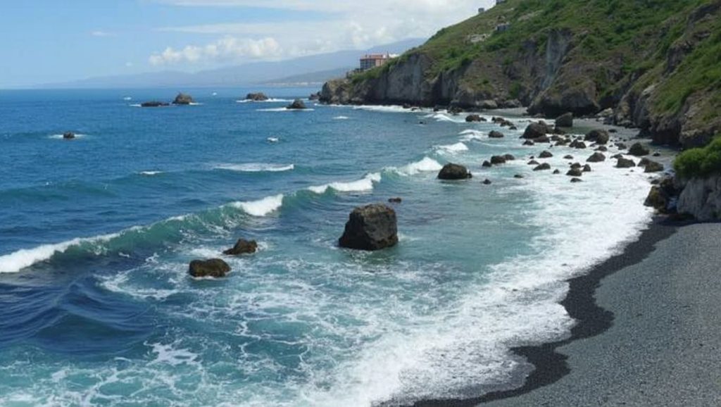 Arena volcánica de Playa de las Aguas, Garachico (Tenerife)