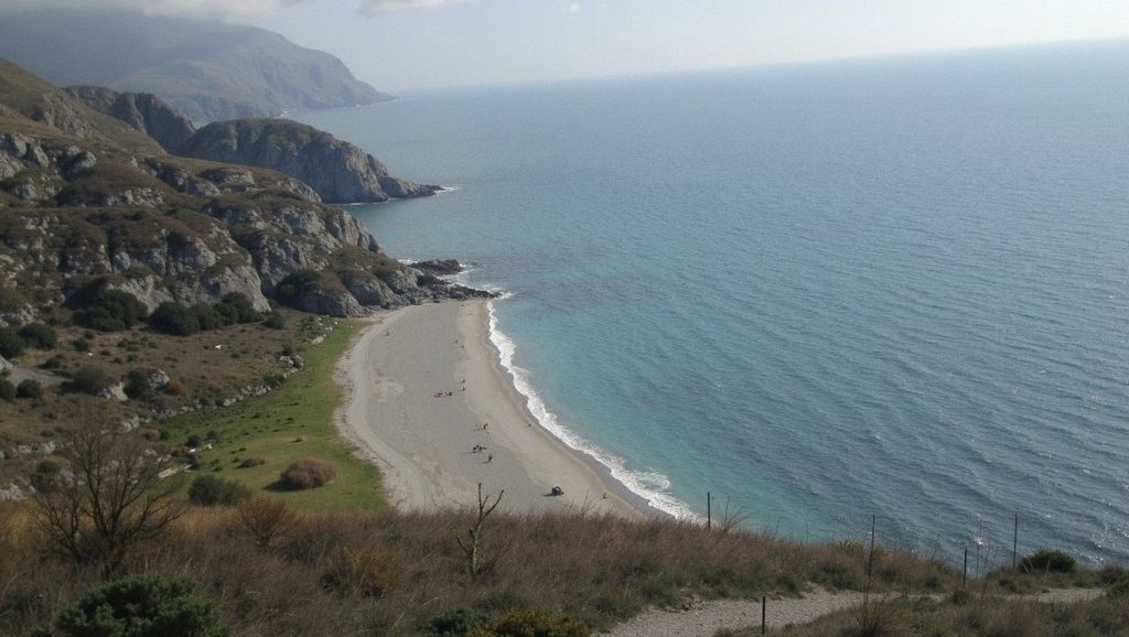 Textura de arena en Las Alberquillas, Nerja, Málaga