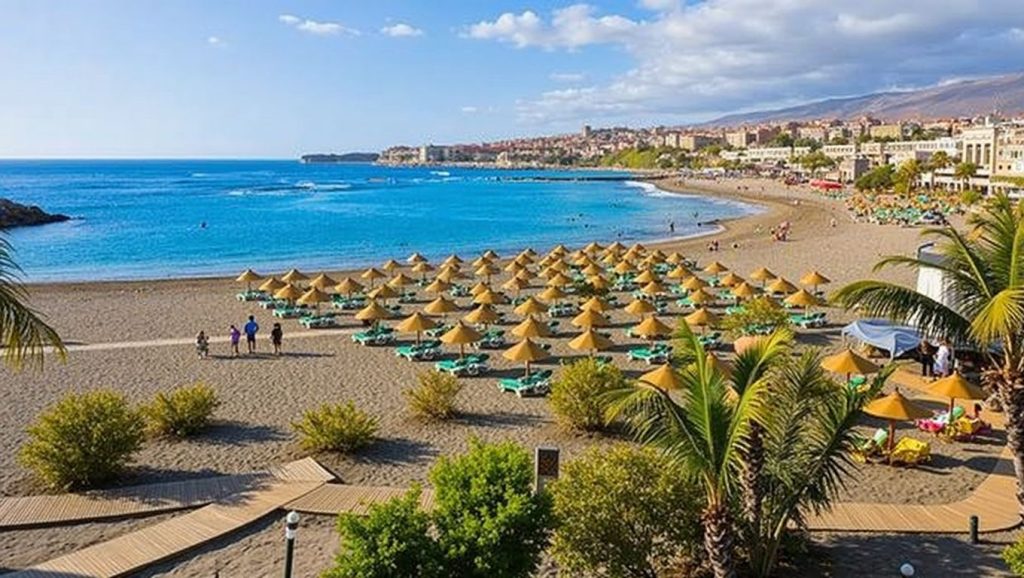 Arena volcánica de Playa de las Américas, Adeje (Tenerife)
