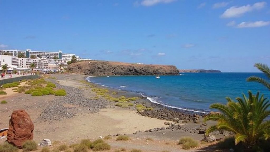 Playa de las Coloradas en Yaiza (Lanzarote)