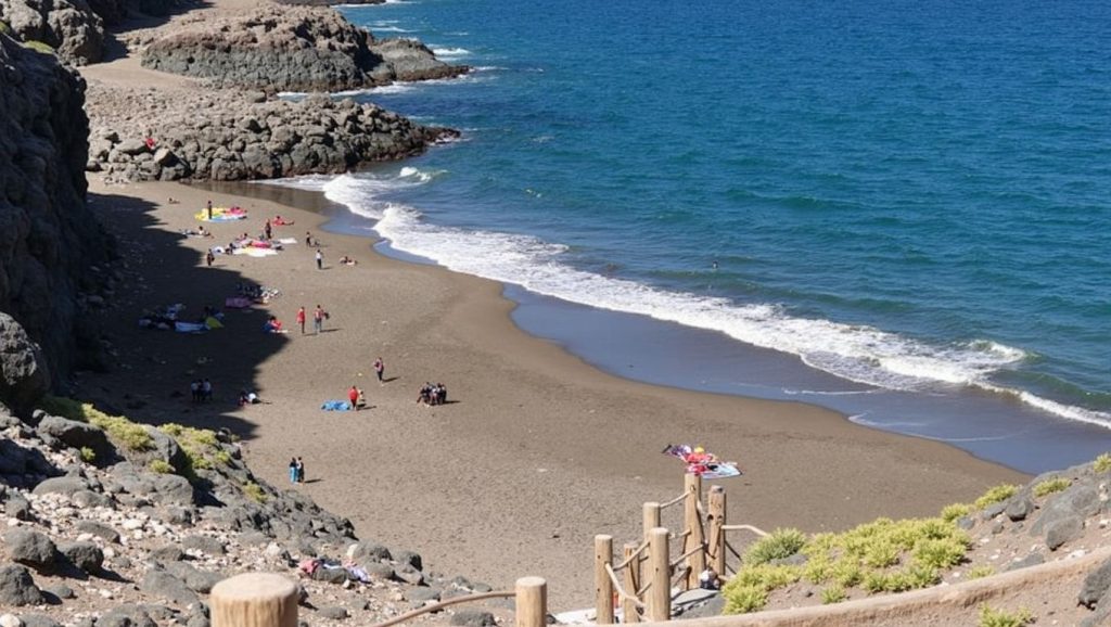 Panorámica de Playa de las Cruces, Gran Canaria