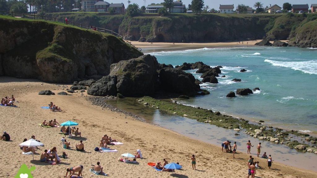 Panorámica de Playa de Las Furadas, Asturias