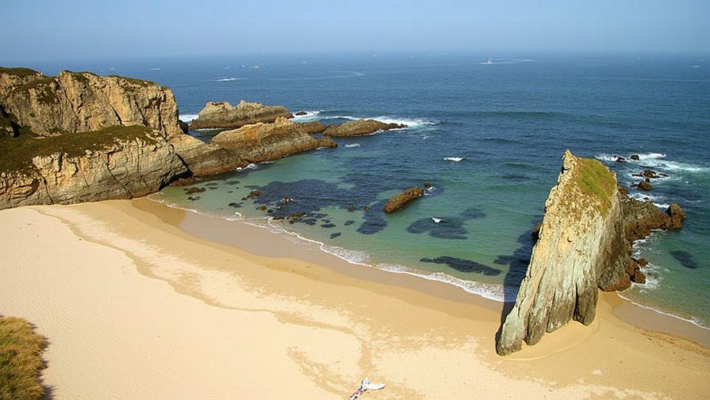 Aguas de Playa de Las Furadas en Tapia de Casariego (Asturias)