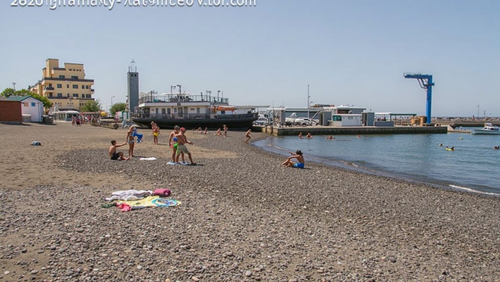 Arena volcánica de Playa de las Galletas, San Miguel de Abona (Tenerife)