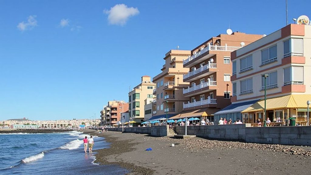 Aguas de Playa de las Galletas en San Miguel de Abona (Tenerife)