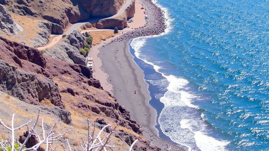 Arena volcánica de Playa de las Gaviotas, El Rosario (Tenerife)