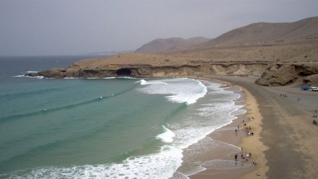 Arena volcánica de Playa de las Hermosas, Pájara (Fuerteventura)