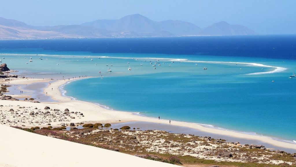 Entorno natural de Playa de las Hermosas en Fuerteventura