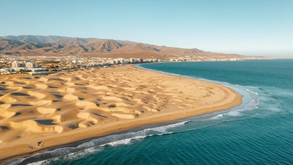 Arena volcánica de Playa de las Pimientas, San Bartolomé de Tirajana (Maspalomas) (Gran Canaria)