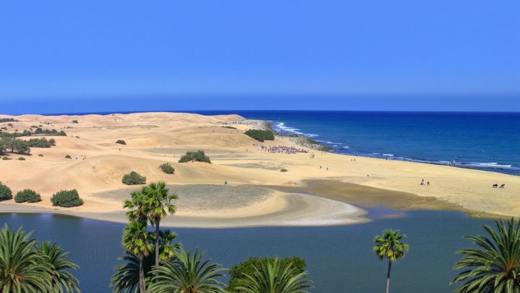 Entorno natural de Playa de las Pimientas en Gran Canaria
