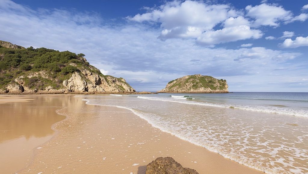 Entorno natural de Playa de las Rubias en Asturias