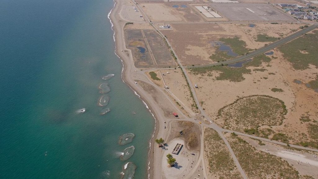 Vista de Playa de Las Salinas desde la orilla, Roquetas de Mar