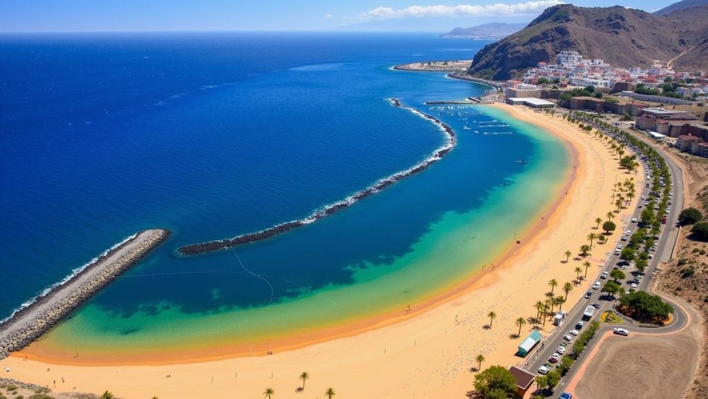 Playa de las Teresitas en El Rosario (Tenerife)