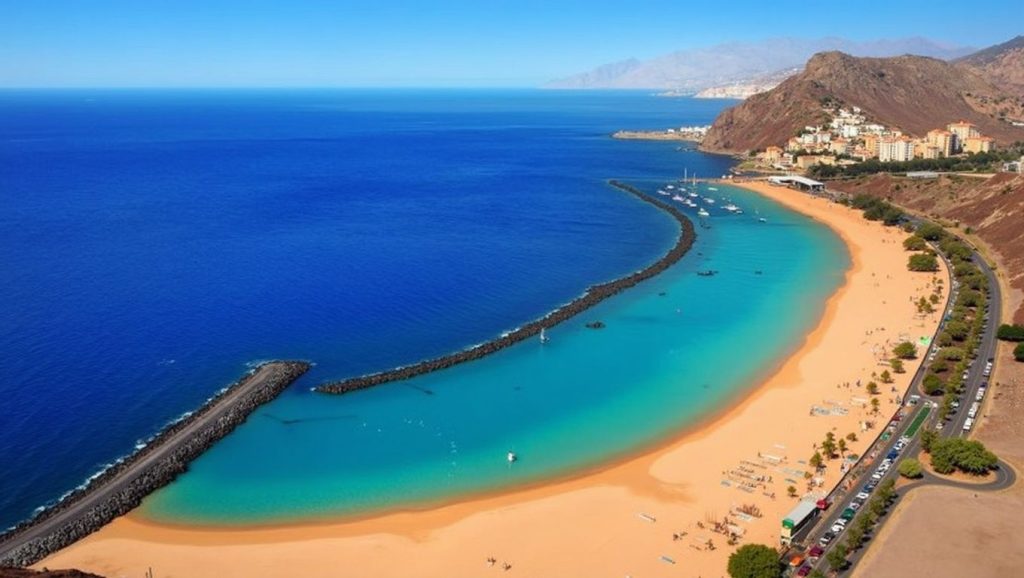 Arena volcánica de Playa de las Teresitas, El Rosario (Tenerife)