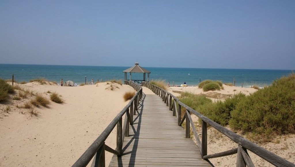Playa de las Tres Piedras (Chipiona) — playa en la costa de Cádiz