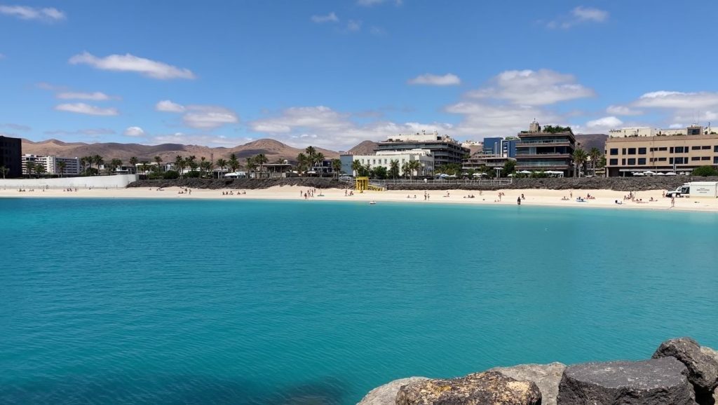 Aguas de Playa de las Valdivias en Puerto del Rosario (Fuerteventura)