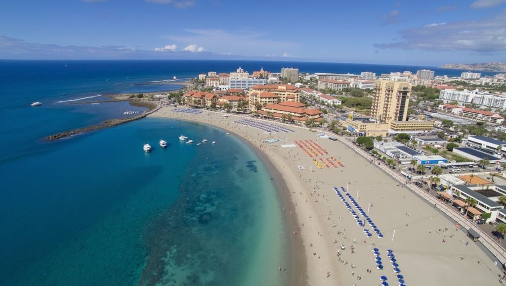 Panorámica de Playa de Las Vistas, Tenerife