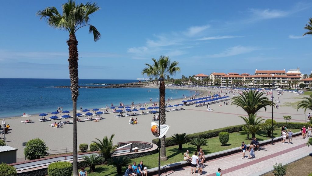 Arena volcánica de Playa de Las Vistas, Arona (Tenerife)
