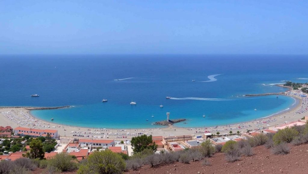 Entorno natural de Playa de Las Vistas en Tenerife