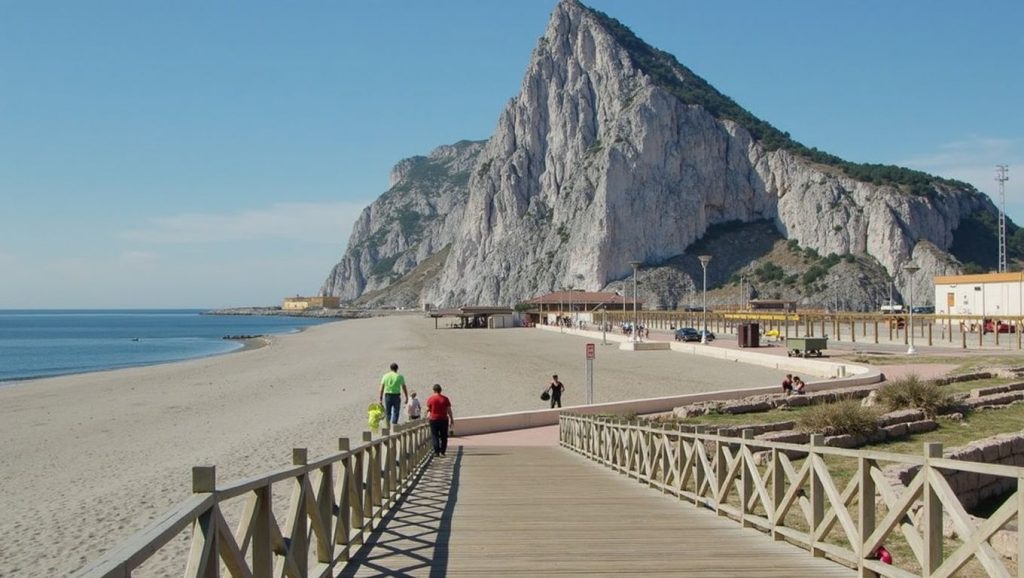 Horizonte desde Playa de Levante, La Línea de la Concepción, Cádiz
