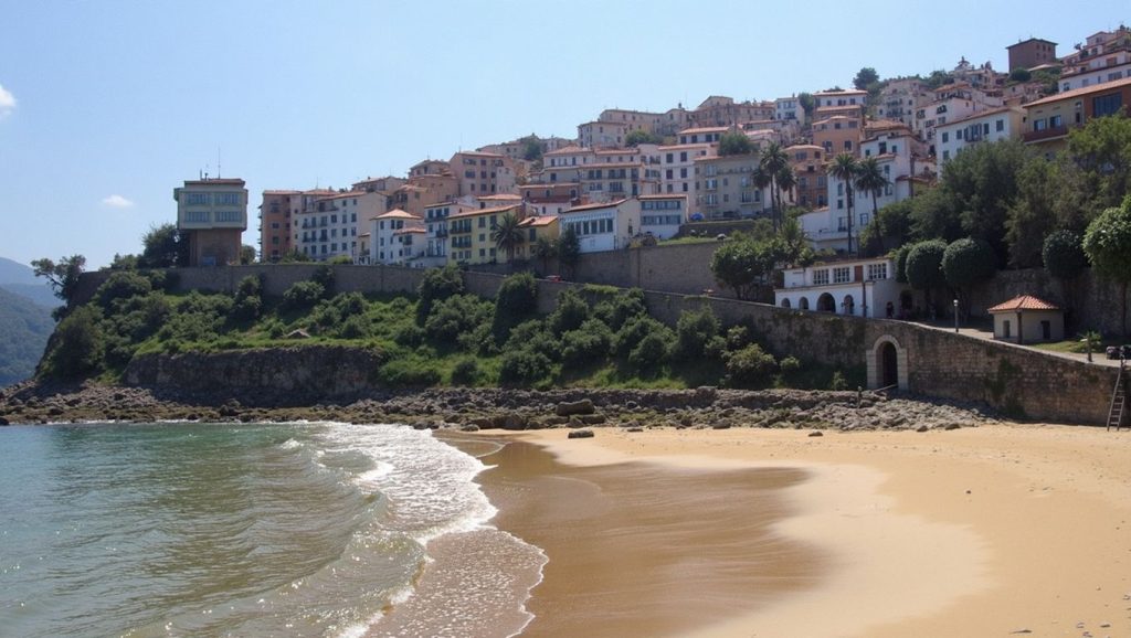 Entorno natural de Playa de Llastres en Asturias