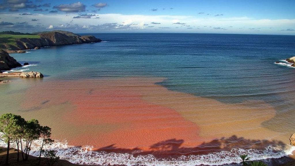 Panorámica de Playa de Llumeres, Asturias