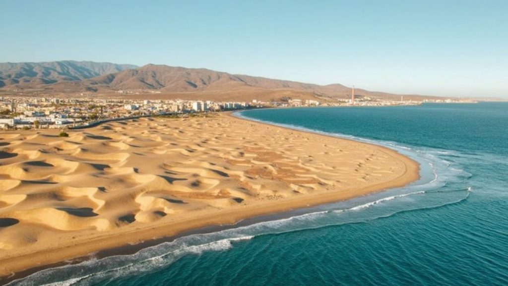 Arena volcánica de Playa de Lomo Galeón, San Bartolomé de Tirajana (Maspalomas) (Gran Canaria)