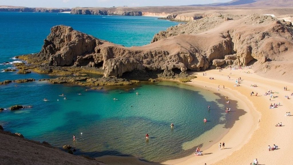 Panorámica de Playa de los Boluditos, Lanzarote
