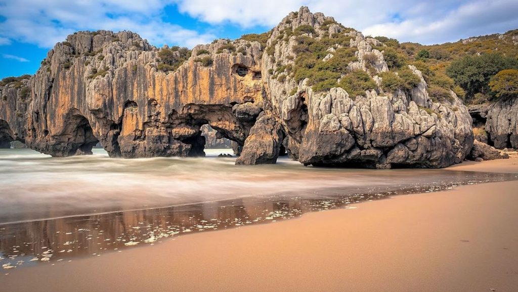 Aguas de Playa de Los Campos en Asturias (Asturias)