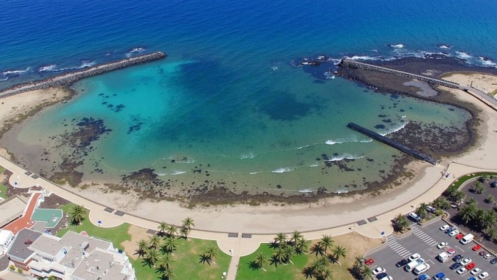 Panorámica de Playa de los Charcos, Lanzarote