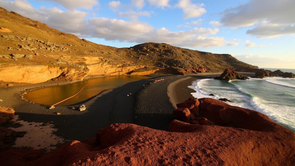 Panorámica de Playa de los Clicos, Lanzarote