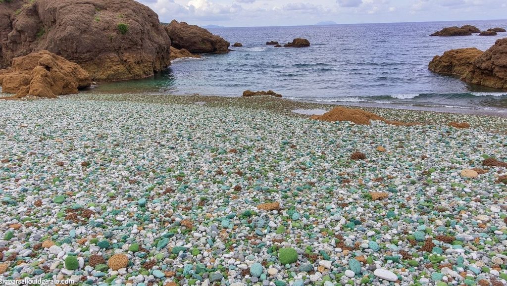 Panorámica de Playa de Los Cristales, Asturias