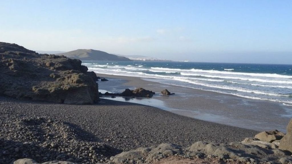 Entorno natural de Playa de los Cuervitos en Gran Canaria