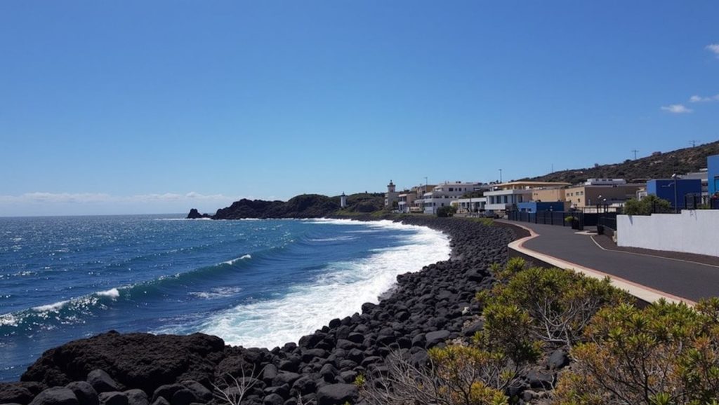 Panorámica de Playa de Los Guinchos, La Palma