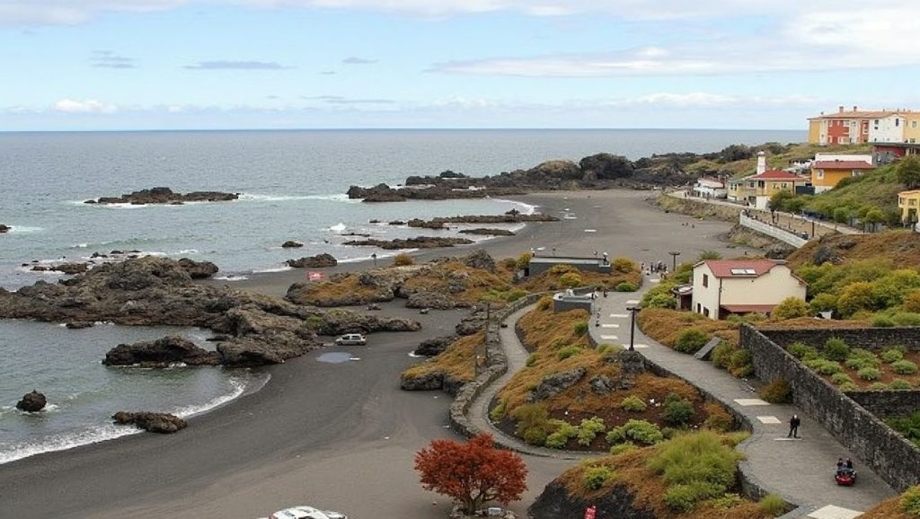 Entorno natural de Playa de Los Guinchos en La Palma