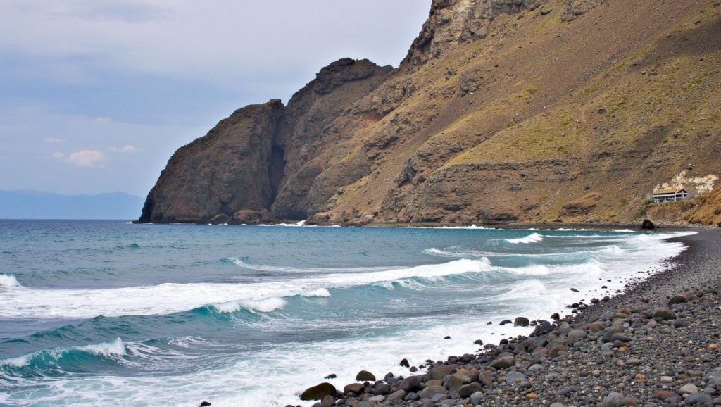 Panorámica de Playa de los Incendios, La Gomera