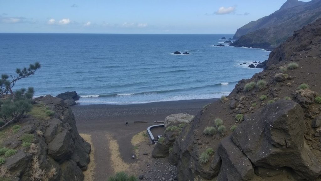 Entorno natural de Playa de los Incendios en La Gomera