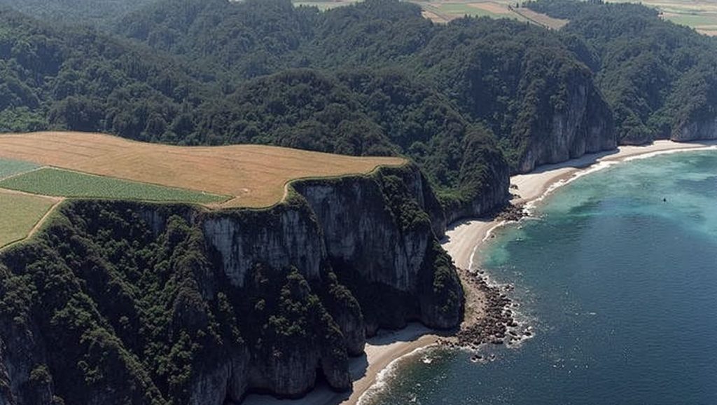 Entorno natural de Playa de Los Molinos en Asturias