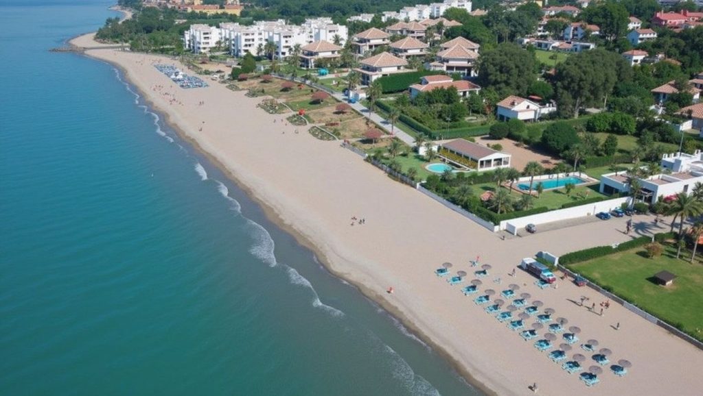 Vista de Playa de los Monteros en Marbella, Málaga
