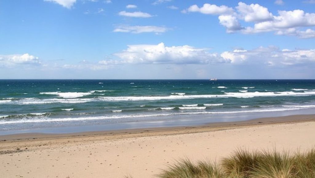 Arena y mar en Playa de los Monteros, Marbella, Málaga