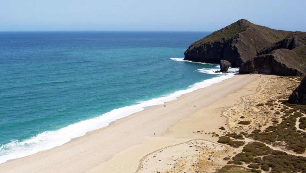 Horizonte desde Playa de Los Muertos, Carboneras, Almería