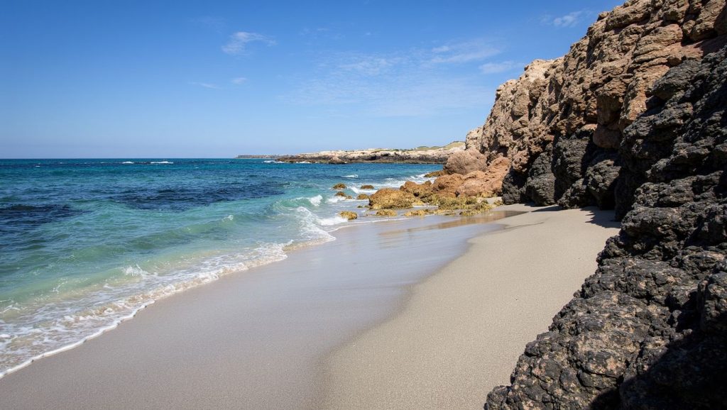 Entorno natural de Playa de los Ojos en Fuerteventura