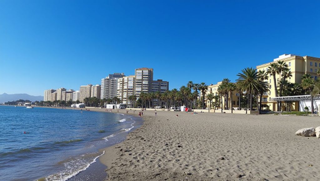 Vista general de Playa de Los Pacos, Fuengirola