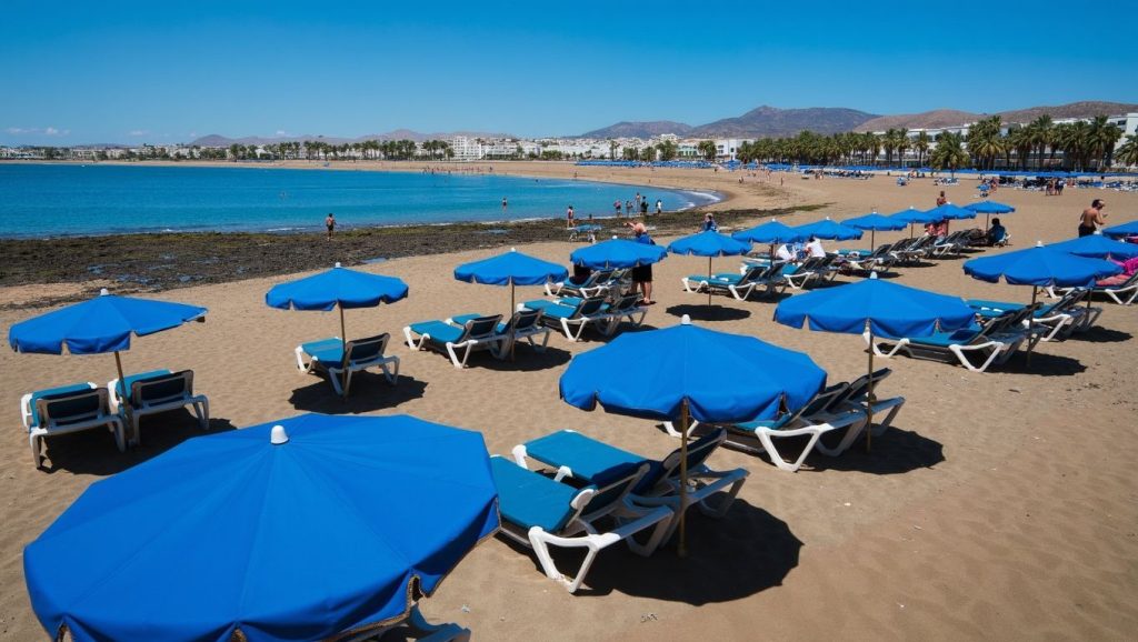 Panorámica de Playa de los Pocillos, Lanzarote