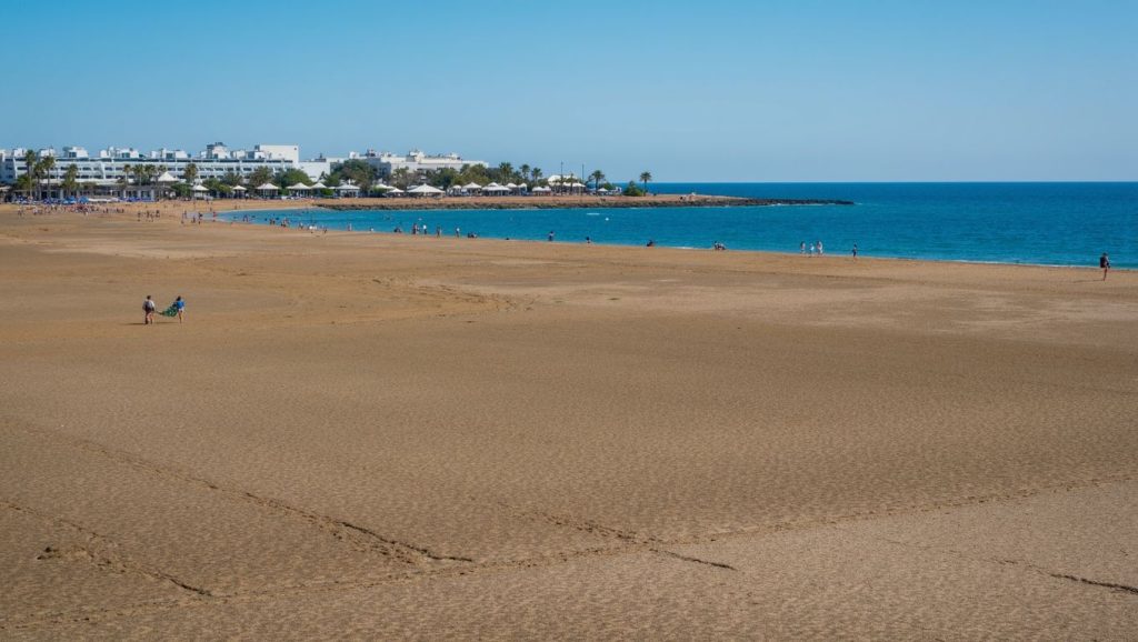 Costa de Playa de los Pocillos en San Bartolomé, Lanzarote
