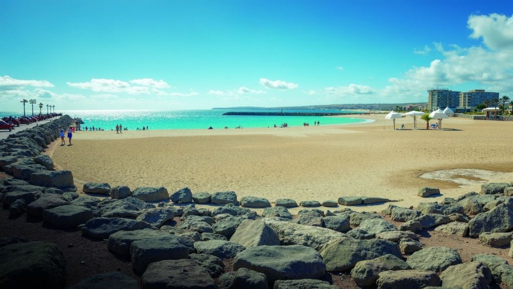Arena volcánica de Playa de Los Pozos, Puerto del Rosario (Fuerteventura)