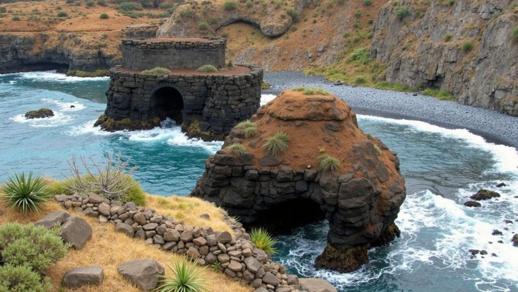 Entorno natural de Playa de los Roques en Tenerife