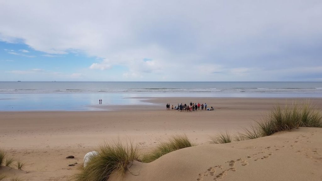 Arena y mar en Playa de Malandar, Almonte, Huelva